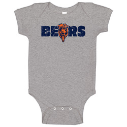 Chicago Bears Distressed onesie Baby One Piece Chicago Bears Distressed onesie Baby One Piece