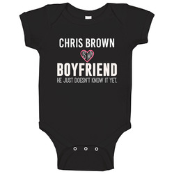 Chris Brown Is My Boyfriend Just Doesnt Know Phoenix Hockey Player onesie Baby One Piece Chris Brown Is My Boyfriend Just Doesnt Know Phoenix Hockey Player onesie Baby One Piece