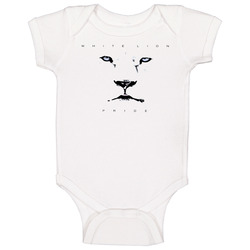 White Lion Pride 80s Heavy Metal Band onesie Baby One Piece White Lion Pride 80s Heavy Metal Band onesie Baby One Piece