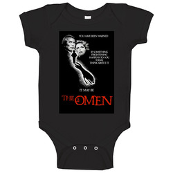 The Omen Cool Vintage 70's Movie onesie Baby One Piece The Omen Cool Vintage 70's Movie onesie Baby One Piece