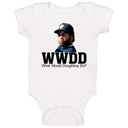Boyz N The Hood Wwjd Doughboy onesie Baby One Piece Boyz N The Hood Wwjd Doughboy onesie Baby One Piece