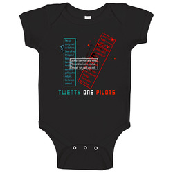 21 Pilots K Logo Musical Duo Black onesie Baby One Piece 21 Pilots K Logo Musical Duo Black onesie Baby One Piece
