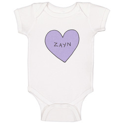 Zayn Malik purple heart onesie Baby One Piece Zayn Malik purple heart onesie Baby One Piece
