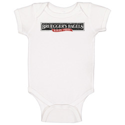 Bruegger's Bagels Cool Popular Food Restaurant Brand Logo Gift onesie Baby One Piece Bruegger's Bagels Cool Popular Food Restaurant Brand Logo Gift onesie Baby One Piece