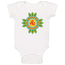 Sri Radhe (sanskrit 002) onesie Baby One Piece Sri Radhe (sanskrit 002) onesie Baby One Piece