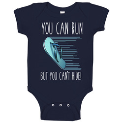 You Can Run Chancla onesie Baby One Piece You Can Run Chancla onesie Baby One Piece