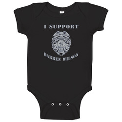I Support Darren Wilson, Badge, Law Enforcement ! onesie Baby One Piece I Support Darren Wilson, Badge, Law Enforcement ! onesie Baby One Piece