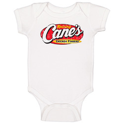 Raising Canes Chicken Fingers Fast Food Restaurant Distressed Look onesie Baby One Piece Raising Canes Chicken Fingers Fast Food Restaurant Distressed Look onesie Baby One Piece
