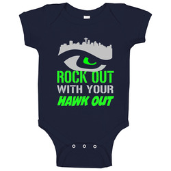Rock Out With Your Hawk Out Funny Seattle Seahawks Best Seahawks Fan onesie Baby One Piece Rock Out With Your Hawk Out Funny Seattle Seahawks Best Seahawks Fan onesie Baby One Piece