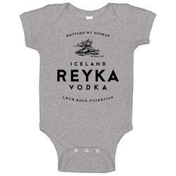 Reyka Vodka Iceland Glacier Drink Alcohol onesie Baby One Piece Reyka Vodka Iceland Glacier Drink Alcohol onesie Baby One Piece