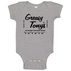 Greasy Tonys Funny Revenge Of The Nerds Popular Movie onesie Baby One Piece Greasy Tonys Funny Revenge Of The Nerds Popular Movie onesie Baby One Piece