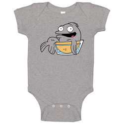 American Dad Klaus Fish Cartoon Baby One Piece