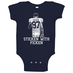 Sam Ficken Sticken With Ficken Football Baby One Piece Sam Ficken Sticken With Ficken Football Baby One Piece