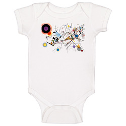 Kandinsky's Composition Vii Painting Baby One Piece Kandinsky's Composition Vii Painting Baby One Piece