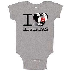 Besiktas Turkey Soccer Futbal Club Black Eagles Baby One Piece