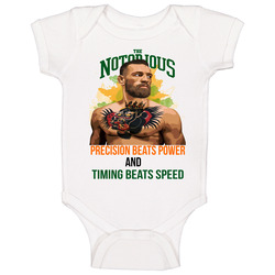 Precision Beats Power And Timing Beats Speed Connor Mcgregor Baby One Piece Precision Beats Power And Timing Beats Speed Connor Mcgregor Baby One Piece
