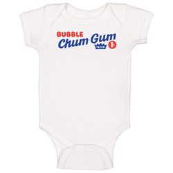 Bubble Chum Gum Fleer Logo Vintage Baby One Piece Bubble Chum Gum Fleer Logo Vintage Baby One Piece