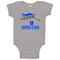 Super Cain Lorenzo Cain National Stage Star Baby One Piece Super Cain Lorenzo Cain National Stage Star Baby One Piece