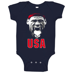 Lebron James Beast Mode Usa America Olympics Basketball Baby One Piece Lebron James Beast Mode Usa America Olympics Basketball Baby One Piece