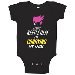 Zarya Overwatch T Shirt I Can't Keep Calm I'm Carrying My Team Baby One Piece Zarya Overwatch T Shirt I Can't Keep Calm I'm Carrying My Team Baby One Piece