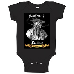 Blackbeard Triathlon - Drink-pillage-plunder Baby One Piece Blackbeard Triathlon - Drink-pillage-plunder Baby One Piece