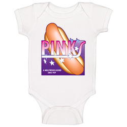 Pinks Hollywood Hotdogs Restaurant Baby One Piece