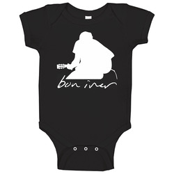  Tee Bon Iver Justin Vernon Gibson Theatre Music Black T-Shirt Size S - 6XL Baby One Piece
