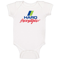 Freestyle, BMX, T-shirt, HARO, GT, Hutch, freestyler, Retro, 80's, 1980's, Bike Baby One Piece