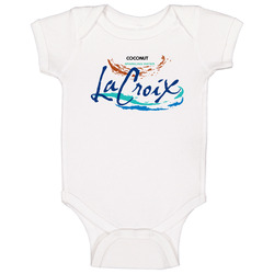 La Croix Coconut Sparkling Water Halloween Costume Baby One Piece La Croix Coconut Sparkling Water Halloween Costume Baby One Piece