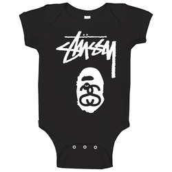 Stussy Logo Baap Baby One Piece