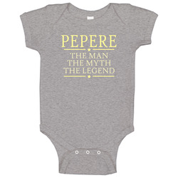 Pepere The Man The Myth The Legend Baby One Piece Pepere The Man The Myth The Legend Baby One Piece