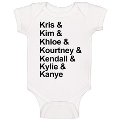 Kris & Kim & Khloe & Kourtney Baby One Piece Kris & Kim & Khloe & Kourtney Baby One Piece