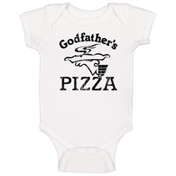 Godfathers Pizza Logo Popular Pizza Restaurant Take Out Food Gift Baby One Piece Godfathers Pizza Logo Popular Pizza Restaurant Take Out Food Gift Baby One Piece