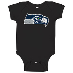 Seattle Seahawks 2 Distressed Baby One Piece
