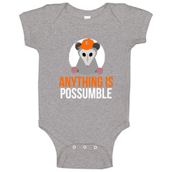 Anything Is Possumble Rally Possum Cleveland Browns Football Baby One Piece