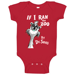 If I Ran The Zoo Dr Seuss Book Cover Baby One Piece If I Ran The Zoo Dr Seuss Book Cover Baby One Piece