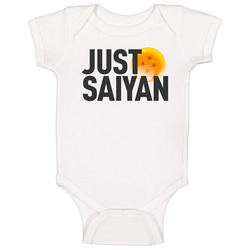 Just Saiyan Black Text Baby One Piece Just Saiyan Black Text Baby One Piece