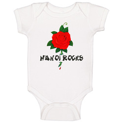 Hanoi Rocks Rose Logog Metal Band Baby One Piece Hanoi Rocks Rose Logog Metal Band Baby One Piece