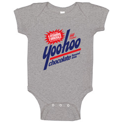 Yoo-hoo, T-shirt, Chocolate, Drink, Retro, Yoohoo, Logo, Beverage Baby One Piece
