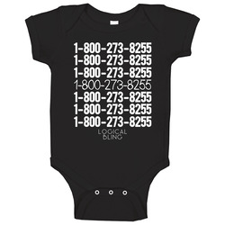 Logic  1-800-273-8255 Baby One Piece