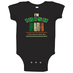 I'm Irish - No Inside Voice Baby One Piece I'm Irish - No Inside Voice Baby One Piece