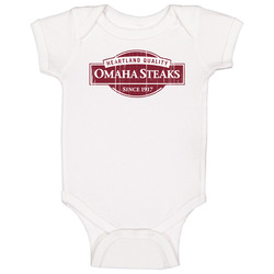 Omaha Steaks 1917 Logo Popular Steak Brand Food Fan Gift Baby One Piece Omaha Steaks 1917 Logo Popular Steak Brand Food Fan Gift Baby One Piece