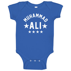Muhammad Ali 5 Star Royal Blue Baby One Piece Muhammad Ali 5 Star Royal Blue Baby One Piece