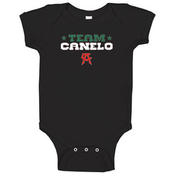 Team Canelo Alvarez Square Green White Red Logo Baby One Piece Team Canelo Alvarez Square Green White Red Logo Baby One Piece