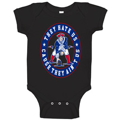 New England Patriots They Hate Us Cause They Ain't Us Football Baby One Piece New England Patriots They Hate Us Cause They Ain't Us Football Baby One Piece