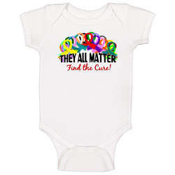 They All Matter Find A Cure Cancer Awareness Ribbon Baby One Piece They All Matter Find A Cure Cancer Awareness Ribbon Baby One Piece