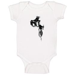 Tattoo Machine T Shirt Stencil Style Artist Gun Baby One Piece Tattoo Machine T Shirt Stencil Style Artist Gun Baby One Piece