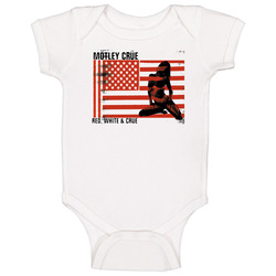 Motley Crue Red White And Crue American Flag Baby One Piece Motley Crue Red White And Crue American Flag Baby One Piece