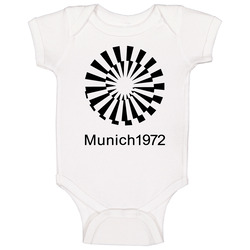 Munich Summer Olympics 1972 Retro Logo World Olympiad Baby One Piece Munich Summer Olympics 1972 Retro Logo World Olympiad Baby One Piece