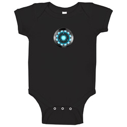 Ironman Reactor Black Baby One Piece Ironman Reactor Black Baby One Piece